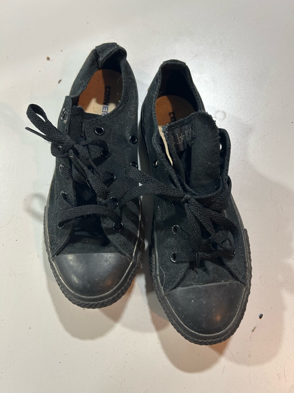 Black Kids Converse All Stars size 3